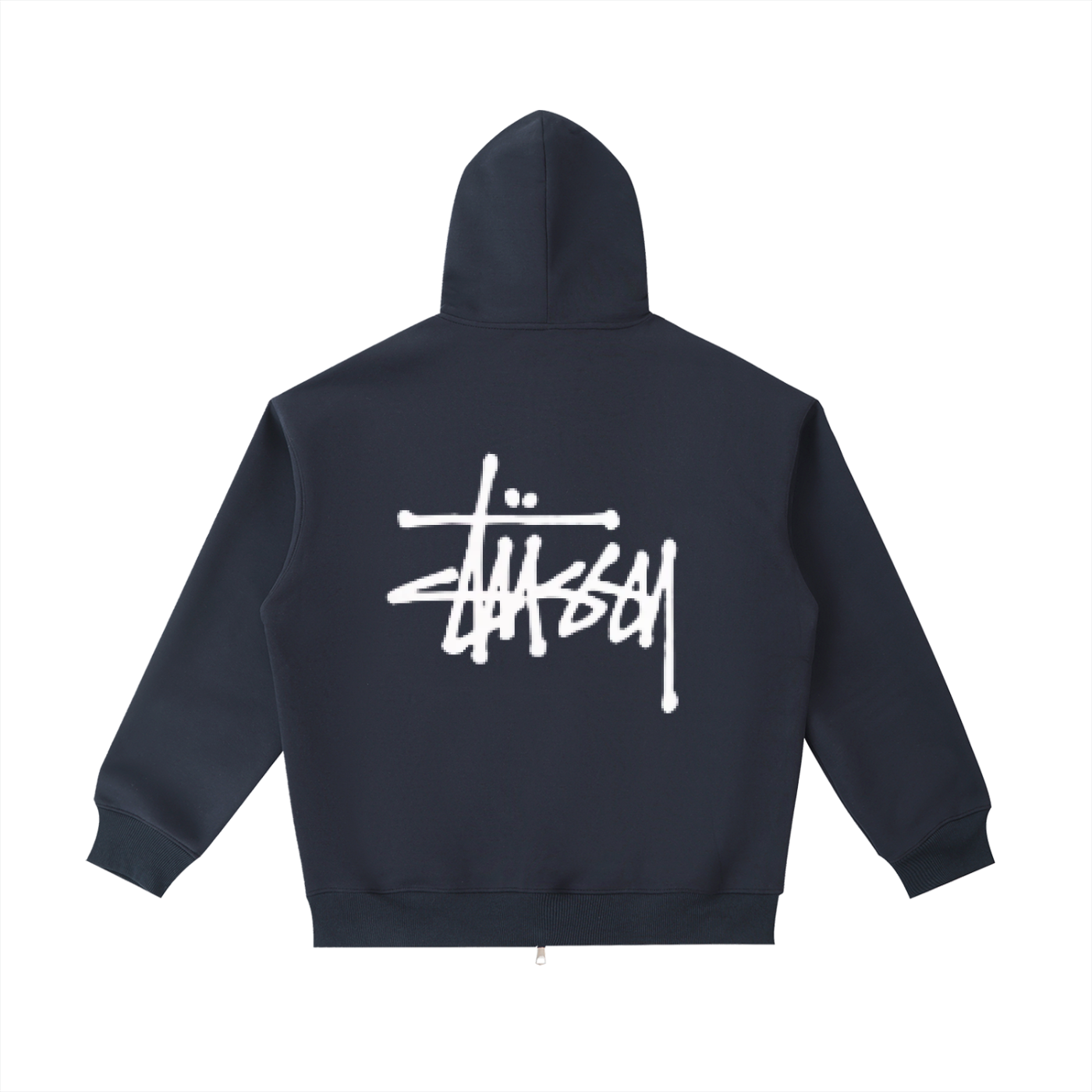 Basic Stussy Zip Hoodie